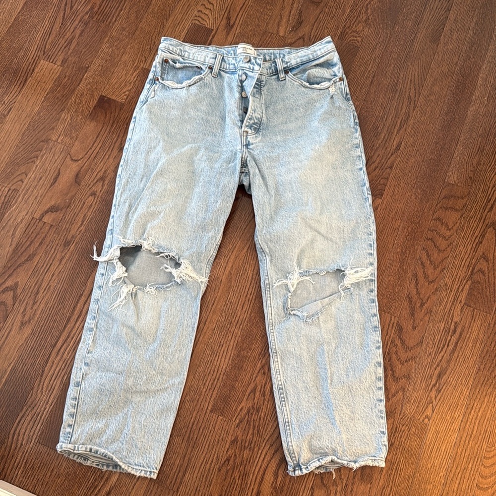 Abercrombie and Fitch High Rise Dad Jean size 12 short